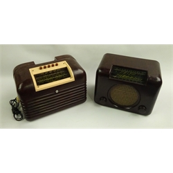 Two Bush bakelite cased mains radios - Type DAC90 and Type DAC10  