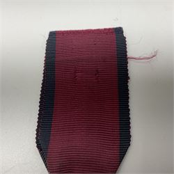 Copy of a Waterloo Medal named to William Rose, 1st Battalion, 79th Regiment of Foot with ribbon