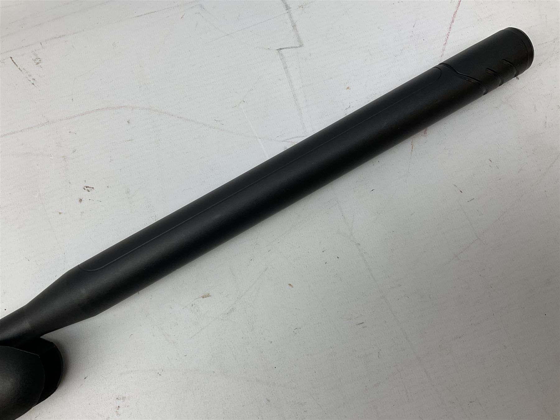 Stoegar .177 air rifle with break barrel action, 3 x 9 telescopic sight and fully integrated sound moderated barrel, no visible serial number, L109cm; in Stoeger lined gun sling