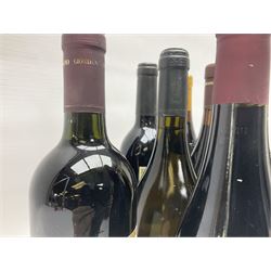 Mixed wine, including Giordano, 2006, Piemonte, E.Guigal 2011 Cotes du Rhone, Chateau Des Loges, 2011, Brouilly, etc, various content and proof  (10)