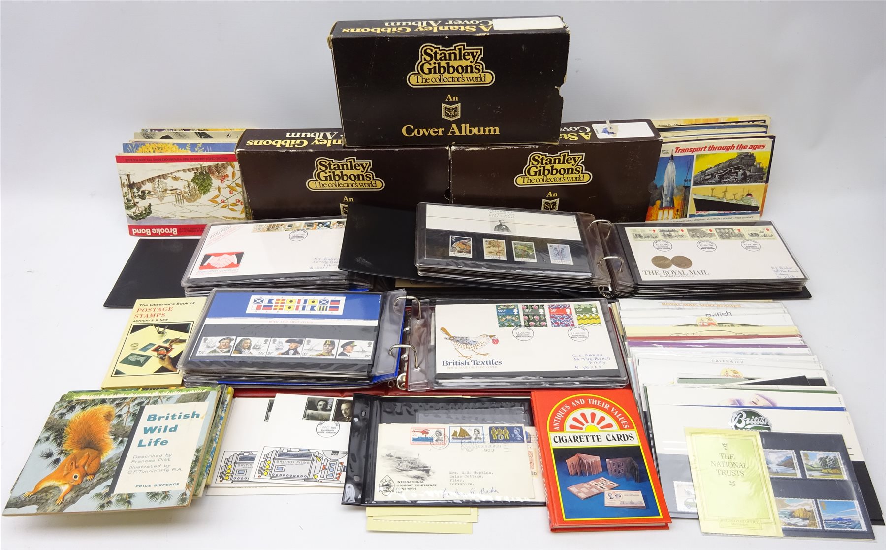 Collection of Great British presentation packs and first day covers