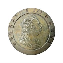 George III 1797 cartwheel twopence coin