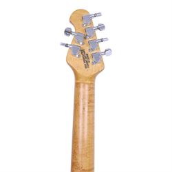 Ernie Ball Music Man Albert Lee signature guitar in pink burst finish, circa 1993, serial no. 94557, L92cm, in fitted hard case