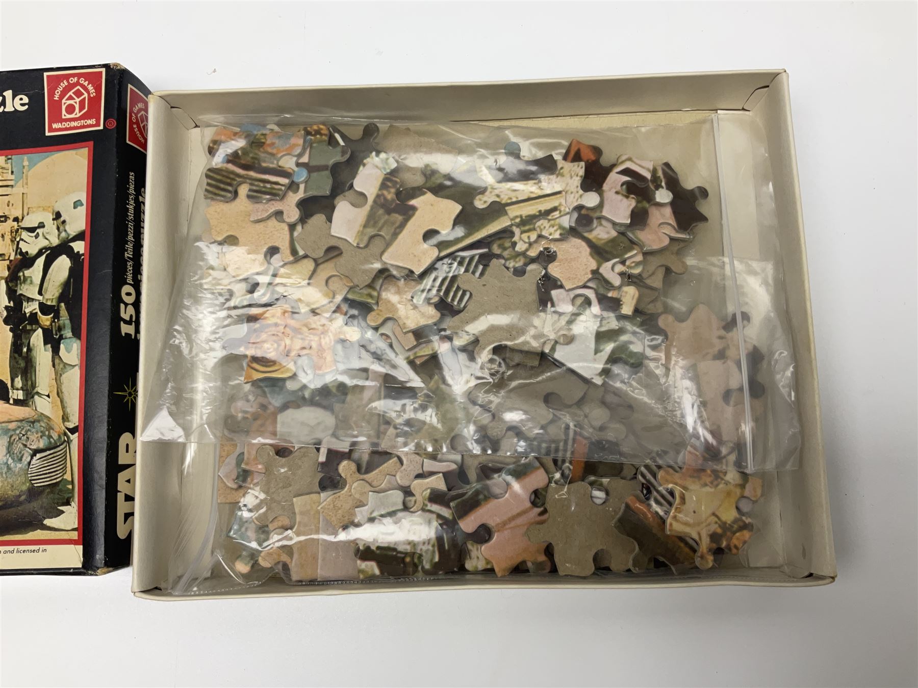 Star Wars - Return of the Jedi Scout Walker Vehicle, Speeder Bike Vehicle and Vehicle Maintenance Energiser; together with The Empire Strikes Back Cap-2 Captivator and MTV-7 Multi-Terrain vehicle; and Waddingtons 1977 Star Wars Entering the City jig-saw puzzle; all boxed (6)