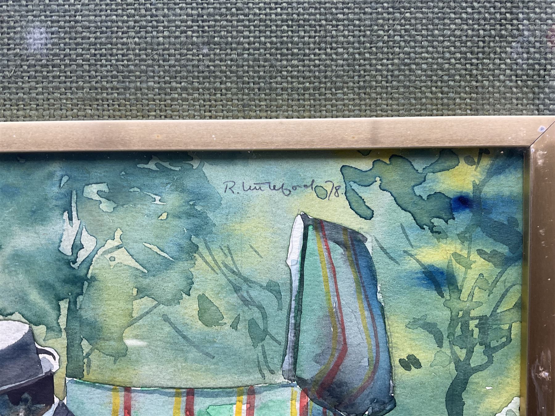 Robert Littleford (British 1940-): Children's Entertainer, watercolour signed and dated '78, 32cm x 47cm 