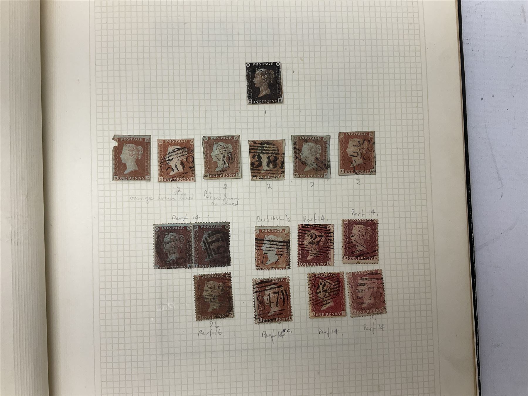 Great British and World Queen Victoria and later stamps, including QV penny black with red MX cancel, various penny reds, King George VI used high values to ten shillings, Australia, Austria, Belgium, Brazil, Cape of Good Hope, small number of Chinese stamps etc, first day covers and other similar items, in one box
