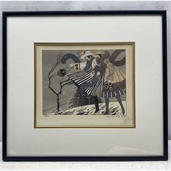 Paul Allier (French 1883-1967): 'Les Quatre Saisons', set of four colour pochior stencil prints signed in pencil 24cm x 29cm (4)