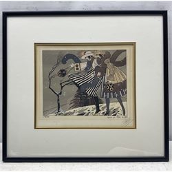 Paul Allier (French 1883-1967): 'Les Quatre Saisons', set of four colour pochior stencil prints signed in pencil 24cm x 29cm (4)