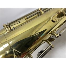 Lafleur by Boosey & Hawkes student tenor saxophone in fitted case with accessories, built in Czechoslovakia
 