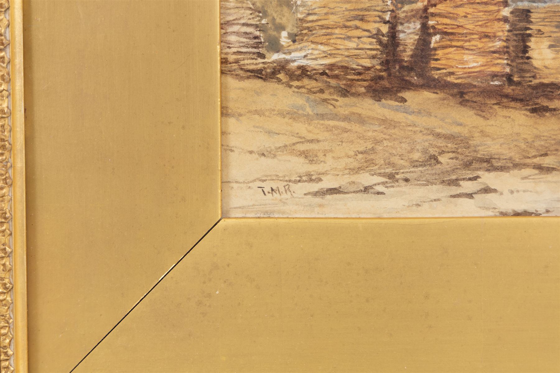 Thomas Miles Richardson Jnr. (British 1813-1890): 'A Castle Ruin', watercolour signed with initials 24cm x 35cm