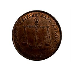 North Borneo Co 1881 half cent  and Imperial British East Africa Co 1888 one pice 