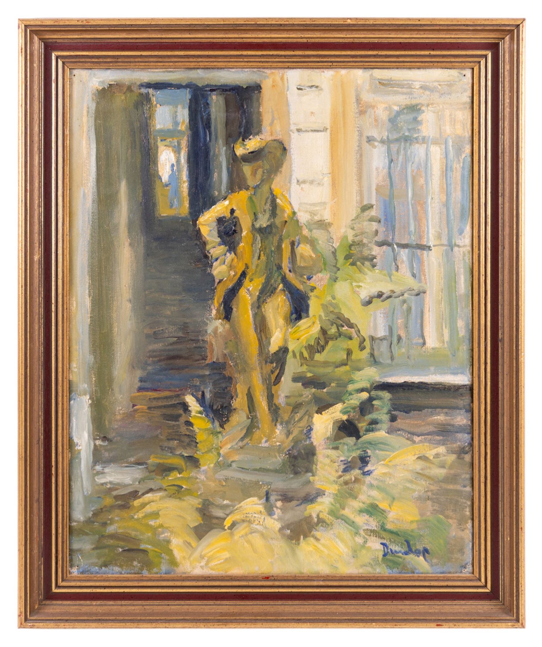 Ronald Ossory Dunlop (British 1894-1973): Figure in the Garden, oil on canvas signed 50cm x 40cm 
Provenance: private collection, purchased David Duggleby Ltd  13th June 2011 Lot 159