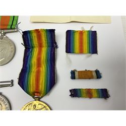 WWI pair of medals comprising British War Medal and Victory Medal awarded to 380807 Pte. W. Hayles Hamps. R.; Imperial Service Medal awarded to William Hayles; cased and boxed; WWII 1939-1945 War Medal and Defence Medal in issue box with slip; 1930s hallmarked silver football presentation fob etc