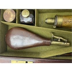 William Ling of London 15-bore double barrel side-by-side percussion shotgun, No.168, the 74cm (29