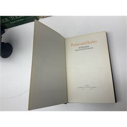J.R.R. Tolkien ‘The Lord of the Rings’ Deluxe Edition seventh impression and ‘Poems and Stories’ pub. George Allen and Unwin 1979 and 1980 respectively, with Sideshow Weta FX ‘The Lord of the Rings The Return of the King’ limited edition 1/4 scale Helm of a Battle Troll in original box no. 613/2500, and other books and ephemera of related interest 
