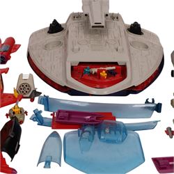 Bluebird Toys Manta Force Command Ship, Red Venom, figures and accessories