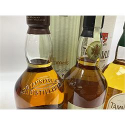 Tamnavulin, 12 year old, single malt Scotch whisky, Knockdhu, 12 year old, single malt Scotch whisky for Harrods and Tamnavulin, double cask single malt Scotch whisky, various contents and proof 