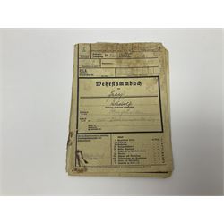 WW2 German Luftwaffe Service Record Folder and Book