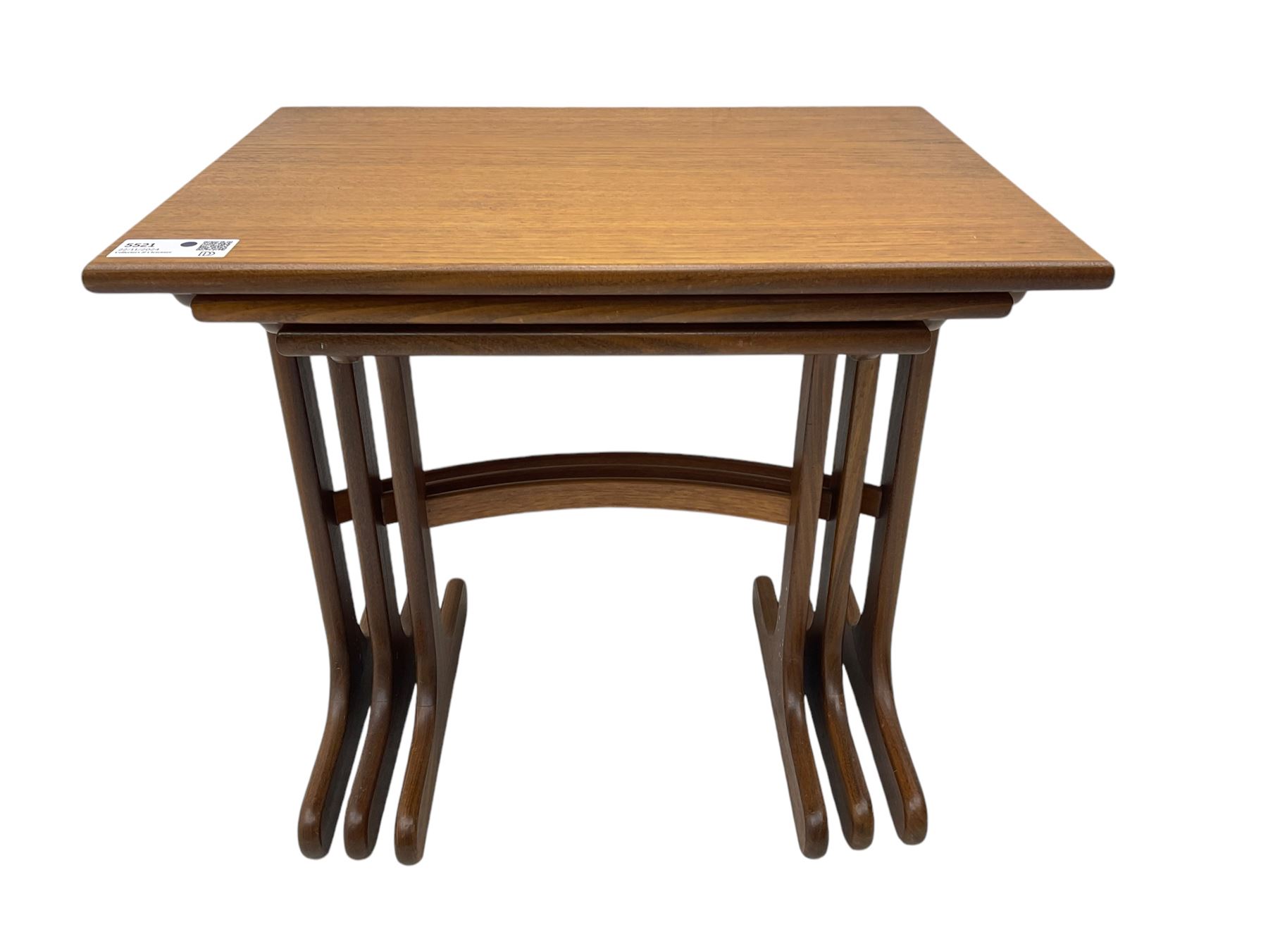 G-Plan - nest of three teak tables 