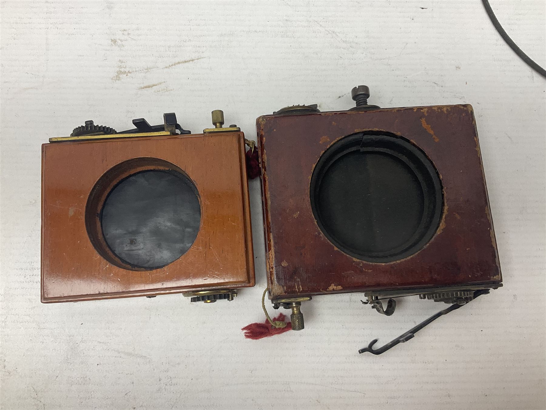 Selection of Brass Camera Lenses, to include Ross London lens 8 1/2 x 6 1/2, Beck Symmetrical lens, etc together with lens holders 