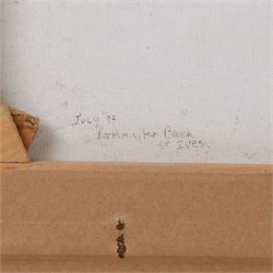 Douglas Hill (British 1953-): Porthminster Beach - Carbis Bay - St Ives, oil on canvas signed and dated '95, 60cm x 75cm