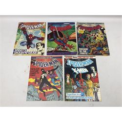 Spider-Man comics (1982-1985) nos 500-527, 529-535, 537-552, 579-602, 604-614, 620-626, and 628-631 (97)