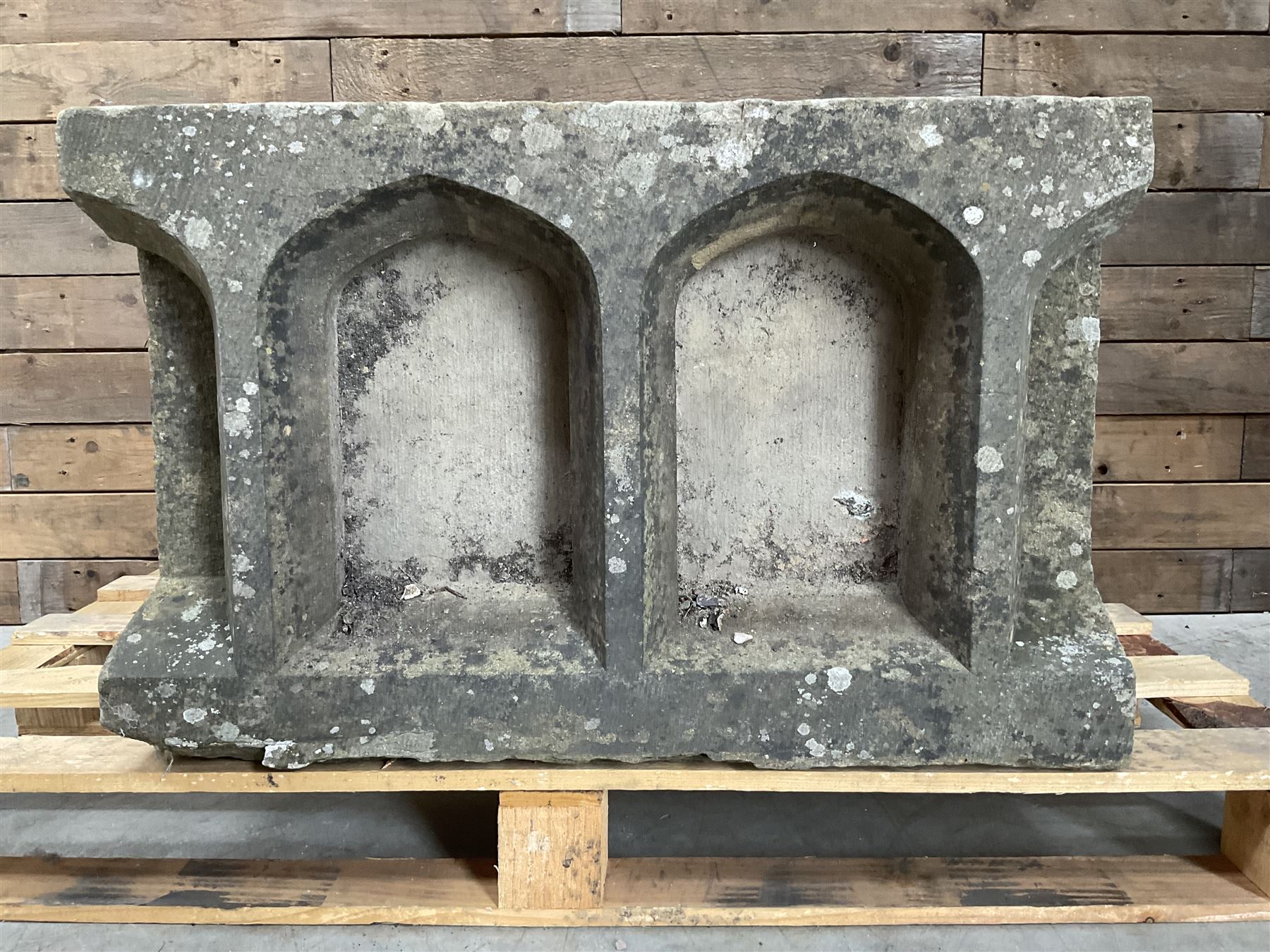 18th century carved sttone balustrade section