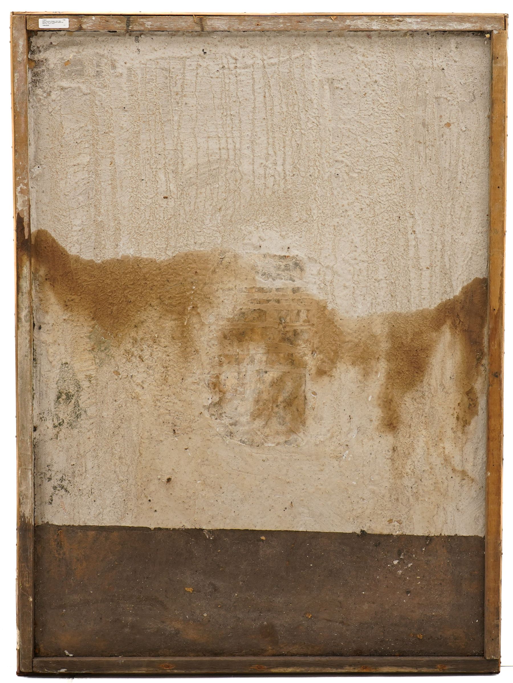 Anton Goossens (Belgian, 1903-1980): Abstract Face, oil on cardboard signed and dated '66, 122cm x 90cm 