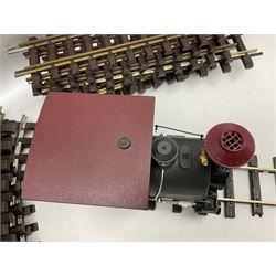 LGB (Lehmann Gross Bahn) G scale, gauge 1 - 22770 Disney Big Thunder Mountain Rail Road 0-4-0T tank locomotive No.1, green and black; and quantity of track