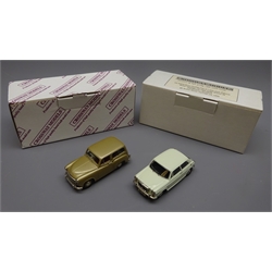 Crossway Models - limited edition die-cast model MG1300 MK.2 No.57/500, boxed with certificate and Glenn Thomas Studio Masterpiece Models 1955-57 Hillman Husky, boxed (2)