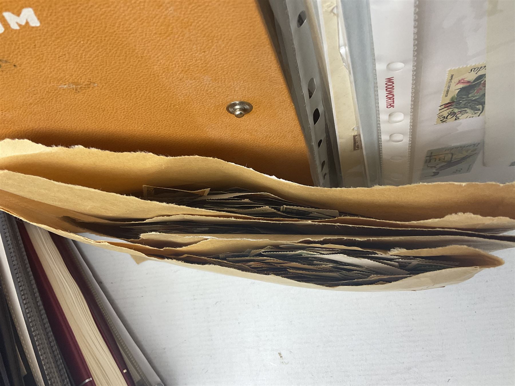 World stamps including Australia, Antigua, Canada, New Zealand, St Vincent, Republic of Maldives, Norfolk Island, Malta etc, Great British and other first day covers, Queen Elizabeth II 60th Birthday commemorative stamps etc, housed in five albums/folders and loose, in one box