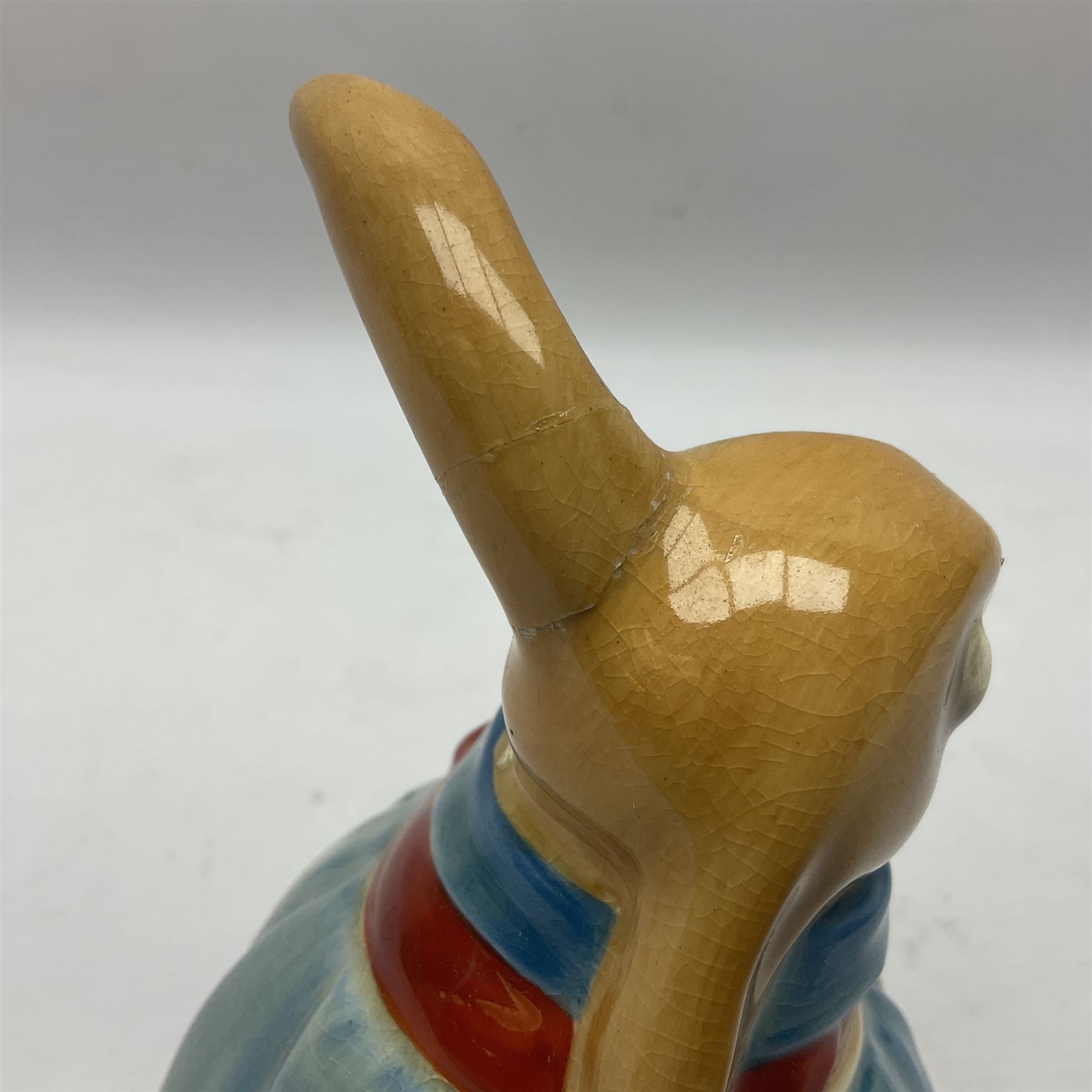 1930s Royal Doulton Bunnykins Figure, Mary Bunnykin, model 8303, with printed and impressed factory marks, H14cm