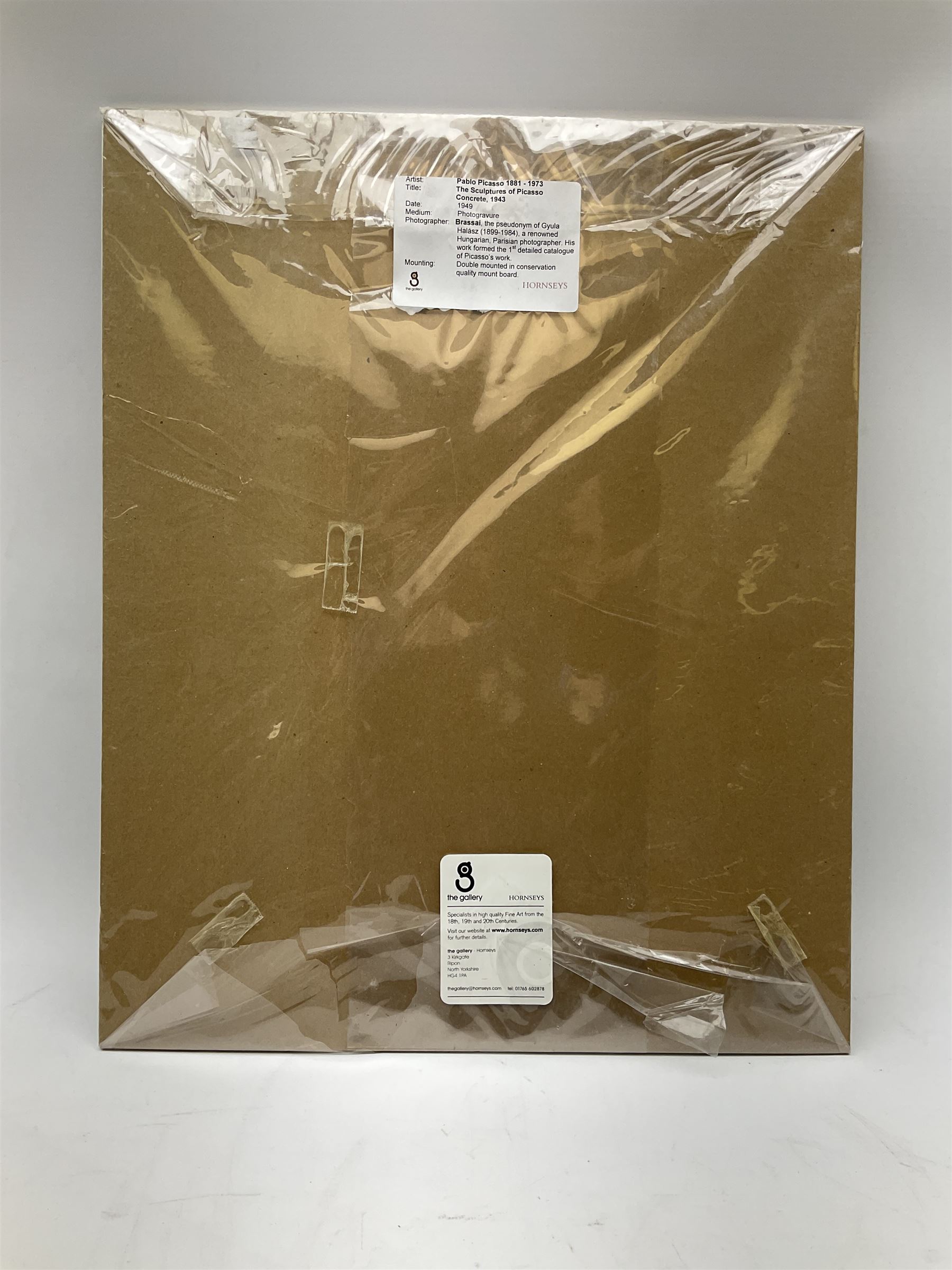 Brassaï (French 1899-1994) after Pablo Ruiz Picasso (1881-1973): 'The Sculptures of Picasso Concrete 1943', photogravure dated 1949, 28cm x 19cm