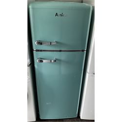 Amica - fridge freezer in light blue finish - THIS LOT IS TO BE COLLECTED BY APPOINTMENT FROM DUGGLEBY STORAGE, GREAT HILL, EASTFIELD, SCARBOROUGH, YO11 3TX