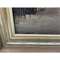 Peter Brook (Northern British 1927-2009): 'Sunday', oil on board signed and titled 39cm x 49cm 
Provenance: West Yorkshire dec'd estate; the deceased was good friends with the artist.