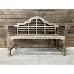  Lutyens design teak garden bench