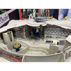 Star wars - Kenner Millenium Falcon spaceship with De Agostini boxed smaller model; X-Wing Fighter; and three story books on the original trilogy of films; together with other TV/Film related spacecraft; Mamod steam roller; assorted unboxed and playworn die-cast models etc