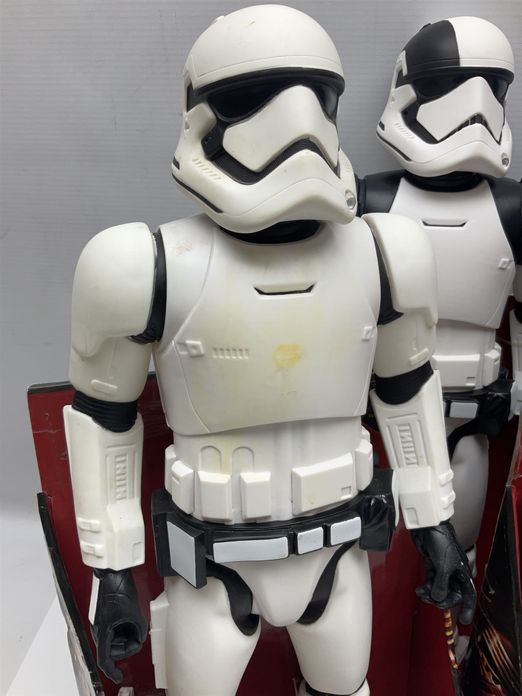 Star Wars - seven Jakks Pacific Big-Figs comprising Death Trooper, Kylo Ren, Darth Maul, First Order Stormtrooper, Poe Dameron, The Inquisitor and Executioner Trooper; all boxed; and another unboxed (8)