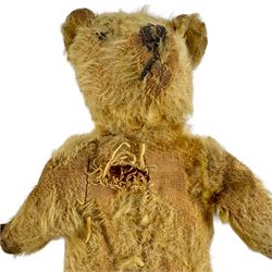 Two early 20th century straw-filled teddy bears