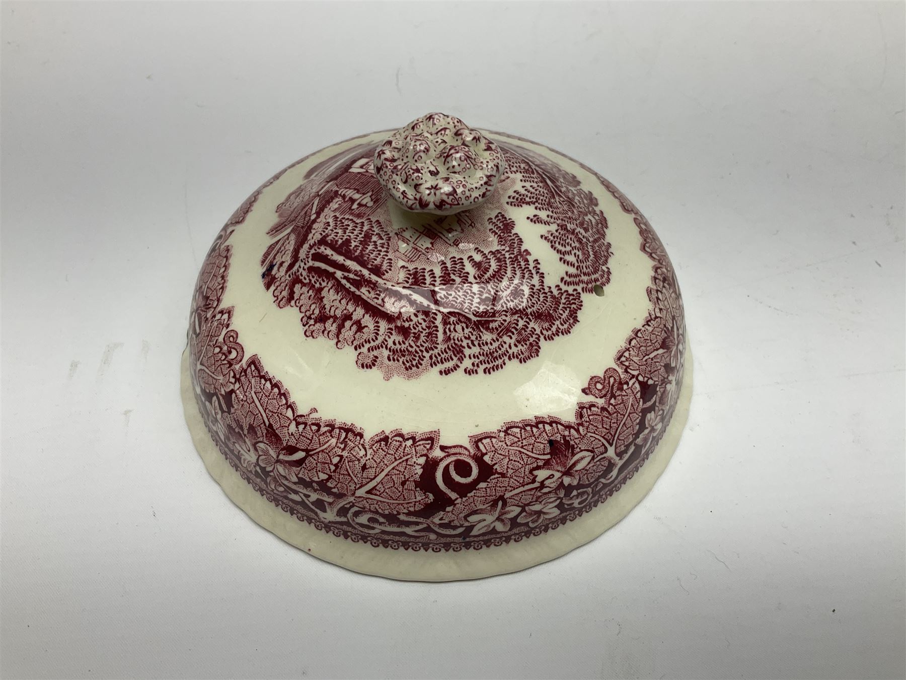 Masons Vista pattern ceramics, including coffee pot, sauce boat, twin handled jar and cover, teapots, mugs, etc 