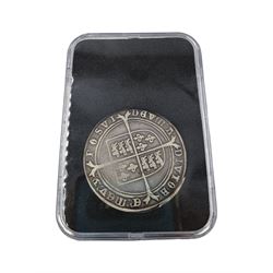 Edward VI 1551 silver crown coin