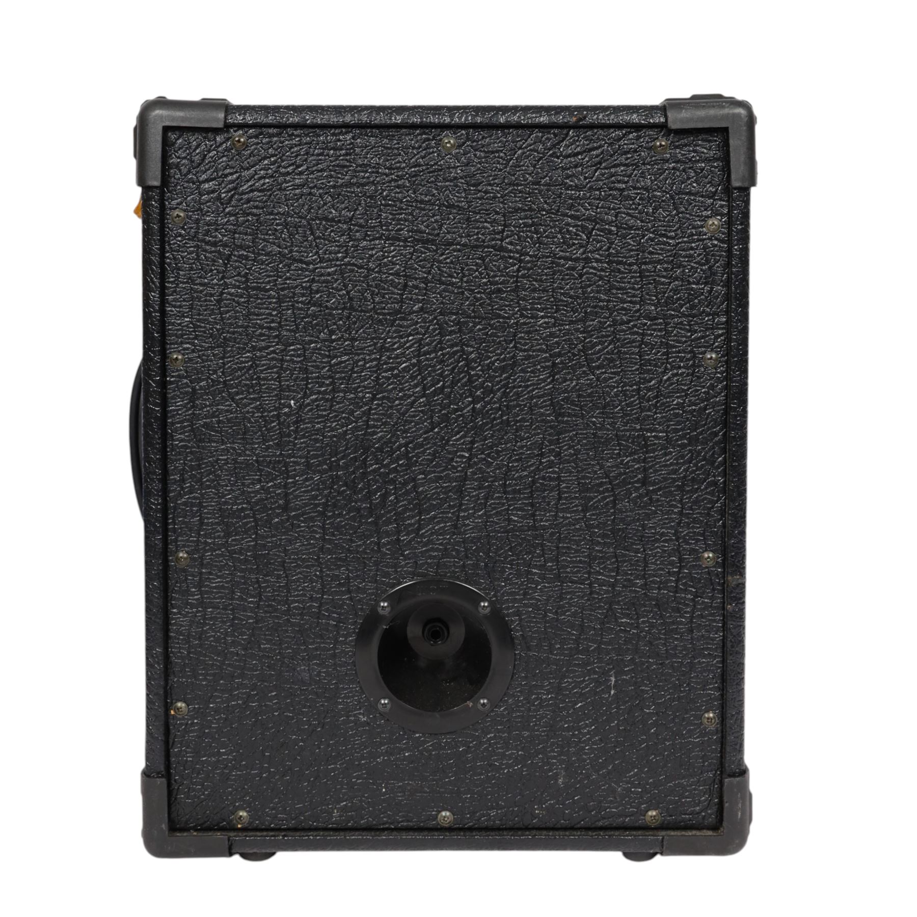 Nine Watkins WEM Song Bird Accordion amplifiers and speakers, including three Silver Songbird Full Range speakers, two Song Bird 200 amplifiers, two WEM amplifier heads and two Song Bird 200 speakers, largest H50cm 