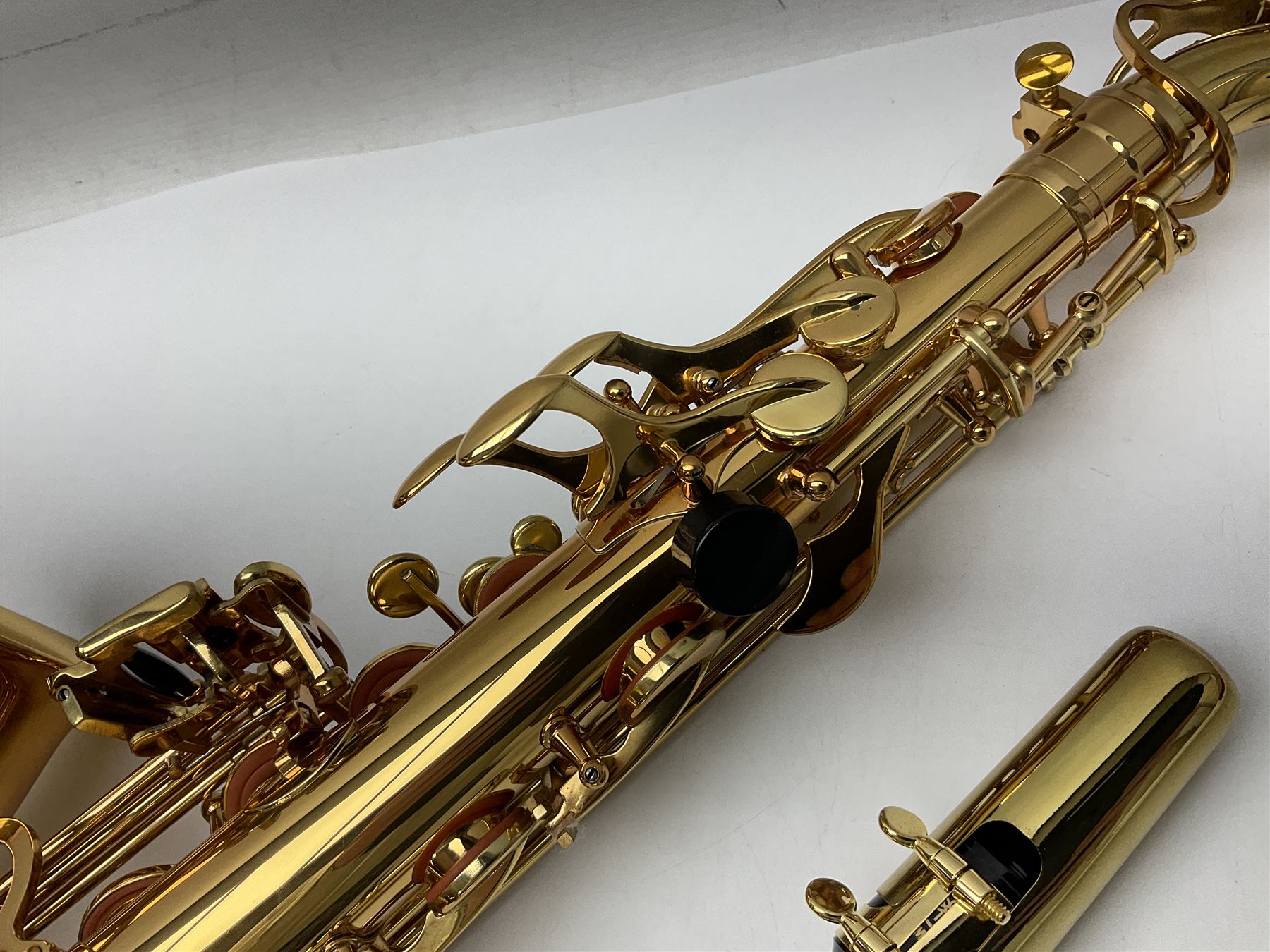 Trevor James Artemis A1 brass alto saxophone AL11572, serial no.321041; in lightweight carrying case with accessories