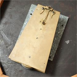 English-Large early 20th century 8-day fusee wall clock, 17 inch painted dial inscribed 