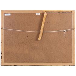 Dorothy Margaret Alderson (British 1900-1992) and Elizabeth Mary Alderson (British 1900-1988): Three Shire Horses, watercolour signed and dated 1977, 36cm x 54cm 