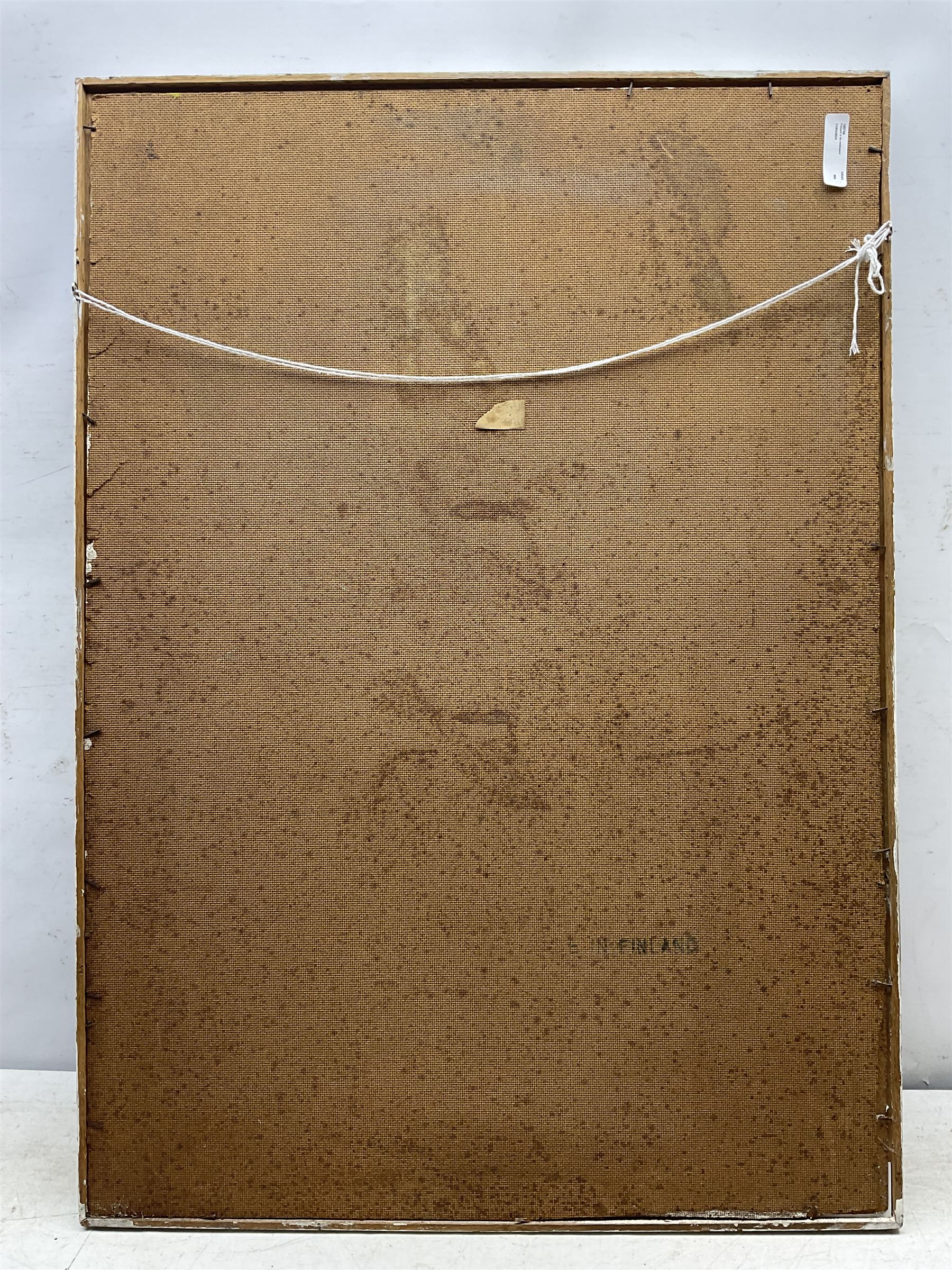 Christine Gloria Cox (Scarborough 1942-2014): Surreal Portraits, acrylic on board, one signed with monogram and with partial exhibition label verso max 62cm x 92cm (2)