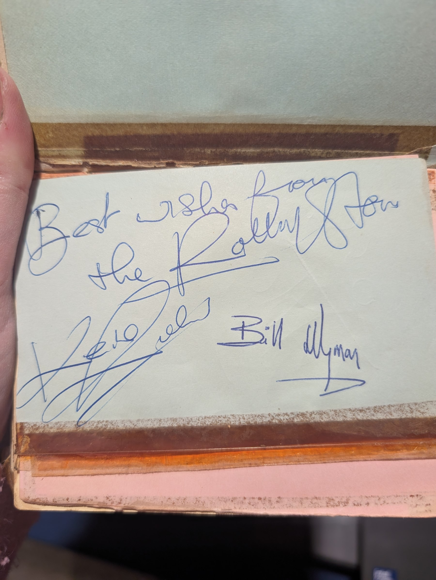 1960s autograph book, with signatures including John Lennon, Keith Richards, Bill Wyman, Dusty Springfield, Cilla Black, Helen Shapiro, etc