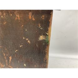 Early 20th Century Dewhurst table top chest, decorated with gilded 'Dewhurst's Sylko Machine Twist Strong Lustrous' lettering above six long drawers with names and numbers of cotton also detailed in gilt, H39cm