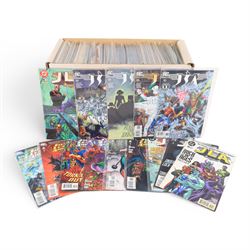 Collection of DC Modern Age Justice League titles, mostly JLA, in one box