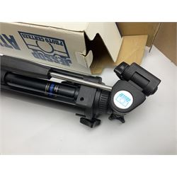 The National Comprehensive Family Bible, coloured and black and white plates, together with Jessop Atlantic tripod, brass candlestick and other collectables, in three boxes 